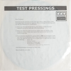 Demdike Stare Testpressing #002 USED VINYL 12INCH 33 S RPM 45 RPM LIMITED EDITION WHITE LABEL