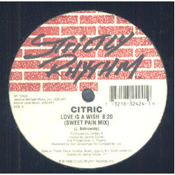 Citric Love Is A Wish USED VINYL 12INCH 33 S RPM