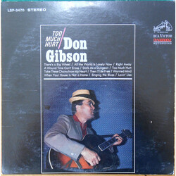 Don Gibson Too Much Hurt Vinyl LP USED