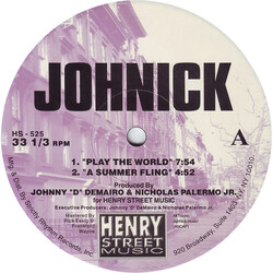 JohNick Play The World USED VINYL 12INCH 33 S RPM REISSUE