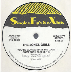 The Jones Girls You're Gonna Make Me Love Somebody Else / Nights Over Egypt USED VINYL 12INCH 33 S RPM STEREO