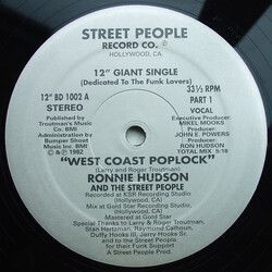 Ronnie Hudson & The Street People West Coast Poplock USED VINYL 12INCH 33 S RPM SINGLE REISSUE