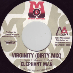 Elephant Man Virginity USED VINYL 7INCH 45 RPM