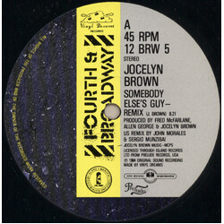 Jocelyn Brown Somebody Else's Guy (Remix) USED VINYL 12INCH 45 RPM STEREO
