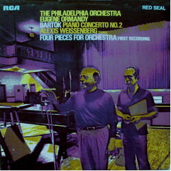 The Philadelphia Orchestra / Eugene Ormandy / Béla Bartók / Alexis Weissenberg Piano Concerto No. 2 / Four Pieces For Orchestra Vinyl LP USED