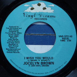 Jocelyn Brown I Wish You Would USED VINYL 7INCH 45 RPM SINGLE