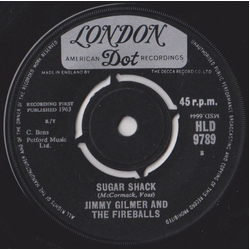 Jimmy Gilmer / The Fireballs Sugar Shack Vinyl 7" USED