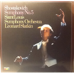 Dmitri Shostakovich / Saint Louis Symphony Orchestra / Leonard Slatkin Symphony No. 5, Op. 47 Vinyl LP USED
