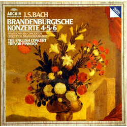 Johann Sebastian Bach / The English Concert / Trevor Pinnock Brandenburgische Konzerte 4 • 5 • 6 Vinyl LP USED