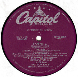 George Clinton Loopzilla USED VINYL 12INCH PROMO