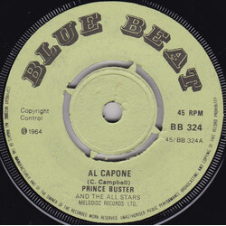 Prince Buster's All Stars Al Capone USED VINYL 7INCH 45 RPM REPRESS