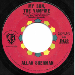 Allan Sherman My Son, The Vampire / I Can't Dance USED VINYL 7INCH 45 RPM SINGLE