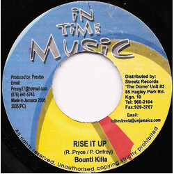 Bounty Killer Rise It Up USED VINYL 7INCH 45 RPM