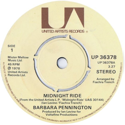 Barbara Pennington Midnight Ride Vinyl 7" USED