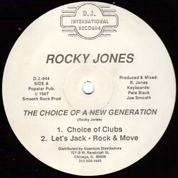 Rocky Jones The Choice Of A New Generation USED VINYL 12INCH 33 S RPM