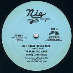 Aleem / Leroy Burgess Get Down Friday Nite USED VINYL 12INCH 33 S RPM
