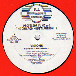 Professor Funk / The Chicago Hous'n Authority Visions USED VINYL 12INCH 33 S RPM