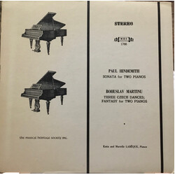 Paul Hindemith / Bohuslav Martinů / Katia Et Marielle Labèque Sonata For Two Pianos / Three Czech Dances; Fantasy For Two Pinaos Vinyl LP USED