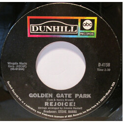 Rejoice! Golden Gate Park USED VINYL 7INCH 45 RPM SINGLE