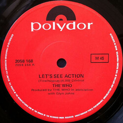 The Who Let's See Action USED VINYL 7INCH SINGLE 45 RPM