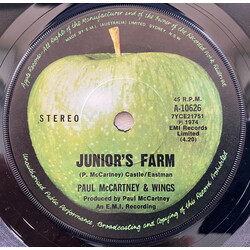 Paul McCartney & Wings Junior's Farm USED VINYL 7INCH 45 RPM SINGLE STEREO