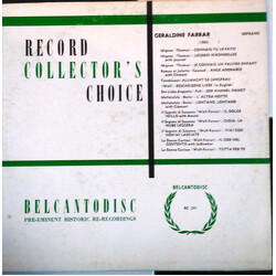 Geraldine Farrar Record Collector's Choice, Geraldine Farrar Vinyl LP USED