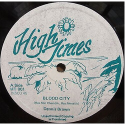 Dennis Brown / Freddie McGregor Blood City / Natural Collie USED VINYL 12INCH