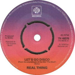 The Real Thing Let's Go Disco Vinyl 7" USED