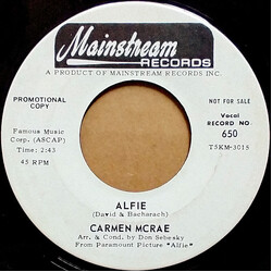 Carmen McRae Alfie USED VINYL 7INCH 45 RPM PROMO