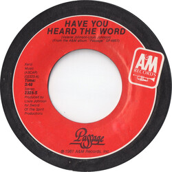 Passage (3) Have You Heard The Word USED VINYL 7INCH 45 RPM SINGLE STYRENE