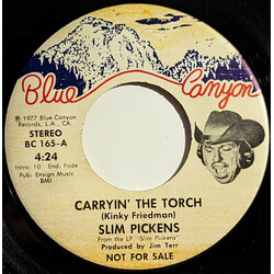 Slim Pickens (3) Carryin' The Torch USED VINYL 7INCH 45 RPM PROMO STEREO