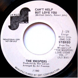 The Whispers Can't Help But Love You USED VINYL 7INCH SINGLE 45 RPM PROMO