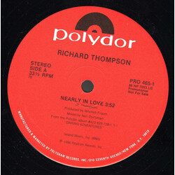 Richard Thompson Nearly In Love USED VINYL 12INCH PROMO SINGLE 33 S RPM