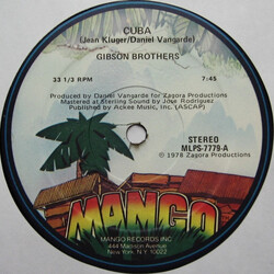 Gibson Brothers Cuba USED VINYL 12INCH 33 S RPM