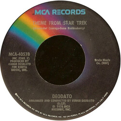Eumir Deodato Theme From Star Trek / I Shot The Sheriff USED VINYL 7INCH 45 RPM