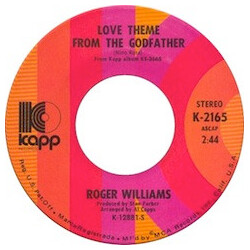 Roger Williams (2) Love Theme From The Godfather / Theme From Kotch USED VINYL 7INCH SINGLE