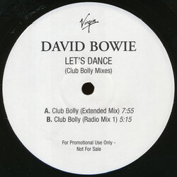 David Bowie Let's Dance (Club Bolly Mixes) USED VINYL 12INCH PROMO