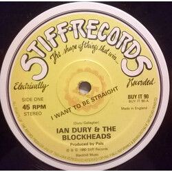 Ian Dury And The Blockheads I Want To Be Straight / That's Not All USED VINYL 12INCH 45 RPM