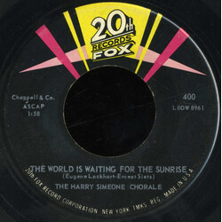 The Harry Simeone Chorale The World Is Waiting For The Sunrise / Peace In The Valley USED VINYL 7INCH 45 RPM