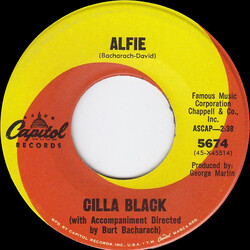 Cilla Black Alfie / Night Time Is Here USED VINYL 7INCH 45 RPM SINGLE