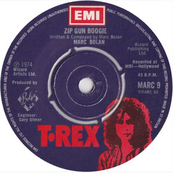 Marc Bolan Zip Gun Boogie USED VINYL 7INCH 45 RPM SINGLE