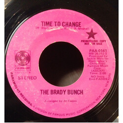 The Brady Bunch Time To Change USED VINYL 7INCH 45 RPM SINGLE PROMO