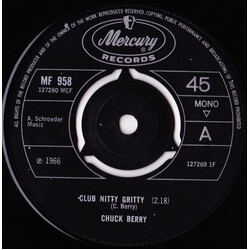 Chuck Berry Club Nitty Gritty USED VINYL 7INCH 45 RPM SINGLE MONO