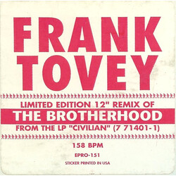 Frank Tovey The Brotherhood USED VINYL 12INCH 45 RPM LIMITED EDITION PROMO