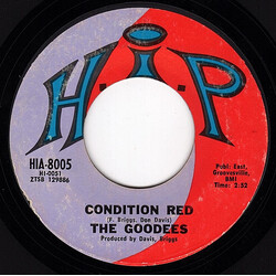 The Goodees Condition Red USED VINYL 7INCH 45 RPM SINGLE STYRENE MONO