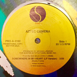 Aztec Camera Somewhere In My Heart USED VINYL 12INCH 33 S RPM PROMO