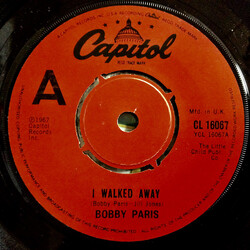Bobby Paris / H.B. Barnum I Walked Away / Heartbreaker USED VINYL 7INCH 45 RPM SINGLE
