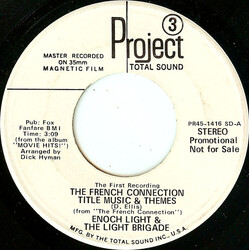 Enoch Light And The Light Brigade The French Connection Title Music & Themes USED VINYL 7INCH 45 RPM SINGLE PROMO STEREO