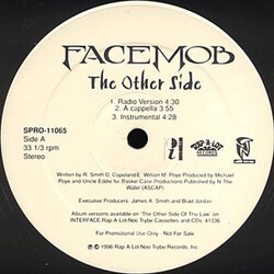 Facemob The Other Side / Bank Robbery USED VINYL 12INCH 33 S RPM PROMO