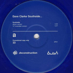 Dave Clarke Southside... USED VINYL 12INCH 33 S RPM PROMO